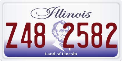 IL license plate Z482582