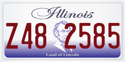 IL license plate Z482585