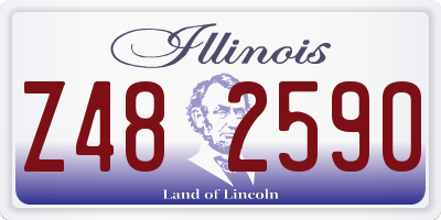 IL license plate Z482590