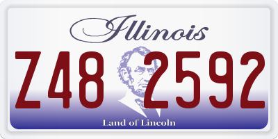IL license plate Z482592