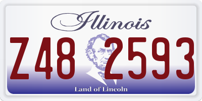 IL license plate Z482593