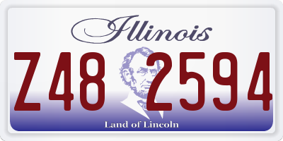 IL license plate Z482594