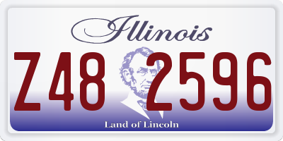 IL license plate Z482596