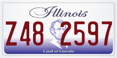 IL license plate Z482597