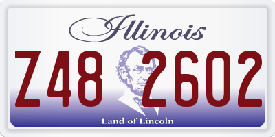 IL license plate Z482602