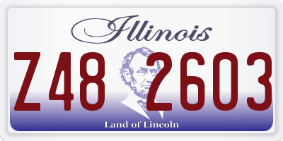 IL license plate Z482603
