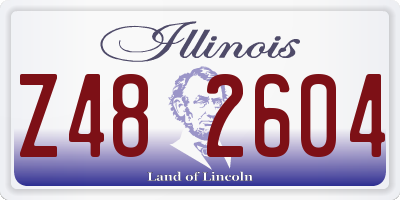 IL license plate Z482604
