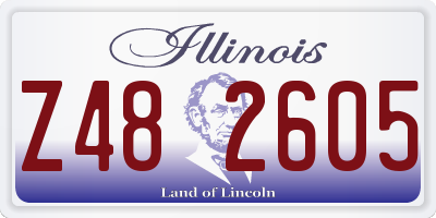 IL license plate Z482605