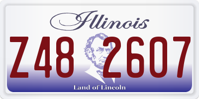 IL license plate Z482607