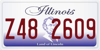 IL license plate Z482609
