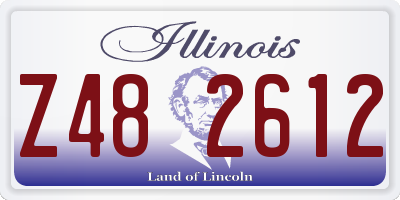 IL license plate Z482612
