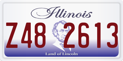 IL license plate Z482613