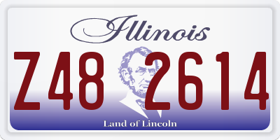 IL license plate Z482614
