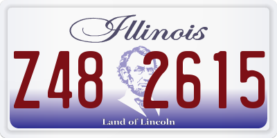 IL license plate Z482615