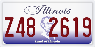 IL license plate Z482619