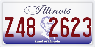IL license plate Z482623