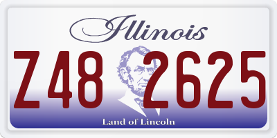 IL license plate Z482625
