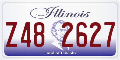 IL license plate Z482627