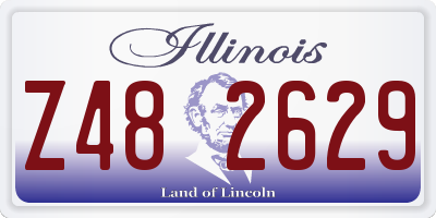 IL license plate Z482629
