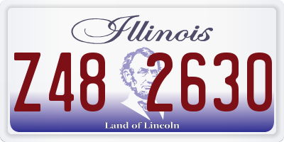 IL license plate Z482630