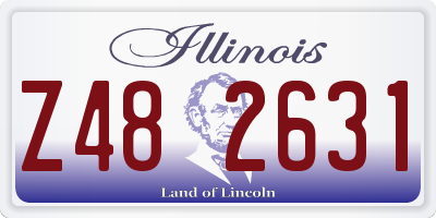 IL license plate Z482631