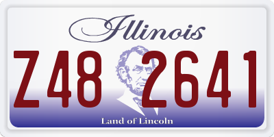 IL license plate Z482641