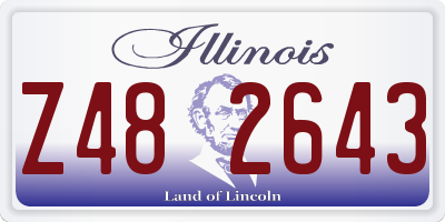 IL license plate Z482643
