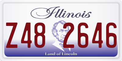 IL license plate Z482646