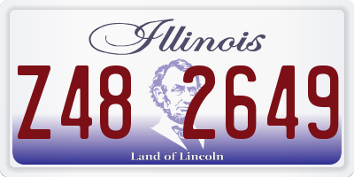 IL license plate Z482649