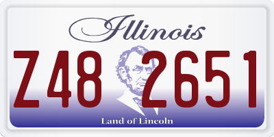 IL license plate Z482651