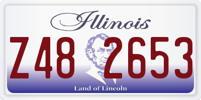 IL license plate Z482653
