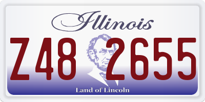 IL license plate Z482655