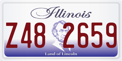 IL license plate Z482659