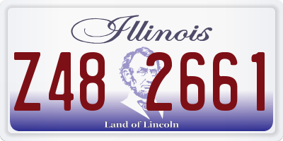 IL license plate Z482661