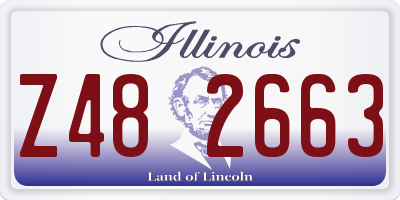 IL license plate Z482663