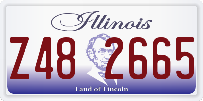 IL license plate Z482665