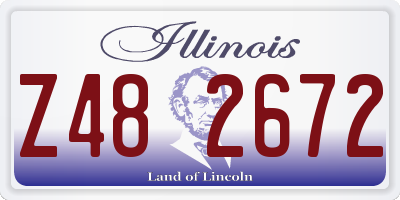 IL license plate Z482672