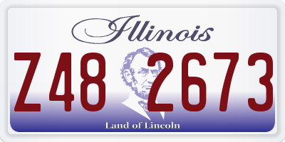 IL license plate Z482673
