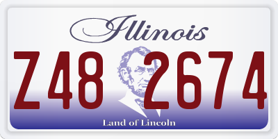 IL license plate Z482674