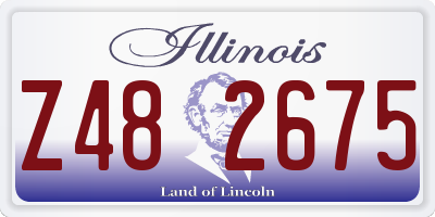 IL license plate Z482675