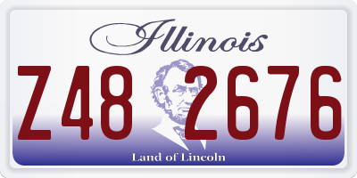 IL license plate Z482676