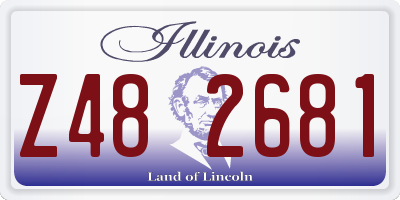IL license plate Z482681