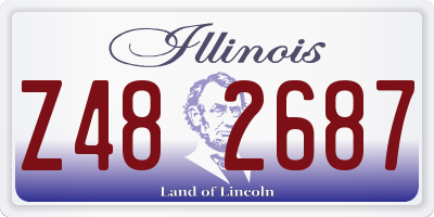 IL license plate Z482687