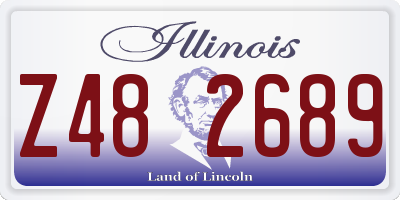 IL license plate Z482689