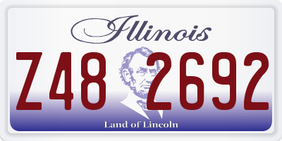 IL license plate Z482692