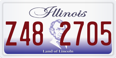 IL license plate Z482705