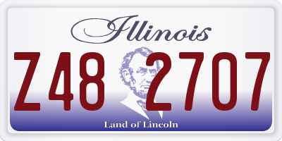 IL license plate Z482707