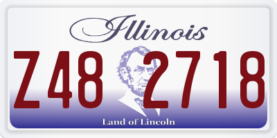 IL license plate Z482718