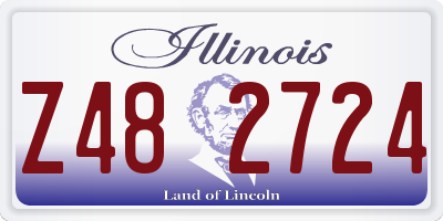 IL license plate Z482724