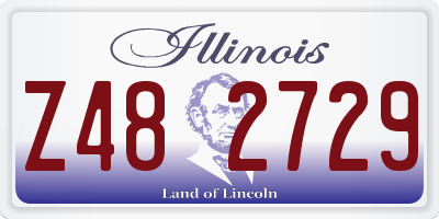 IL license plate Z482729